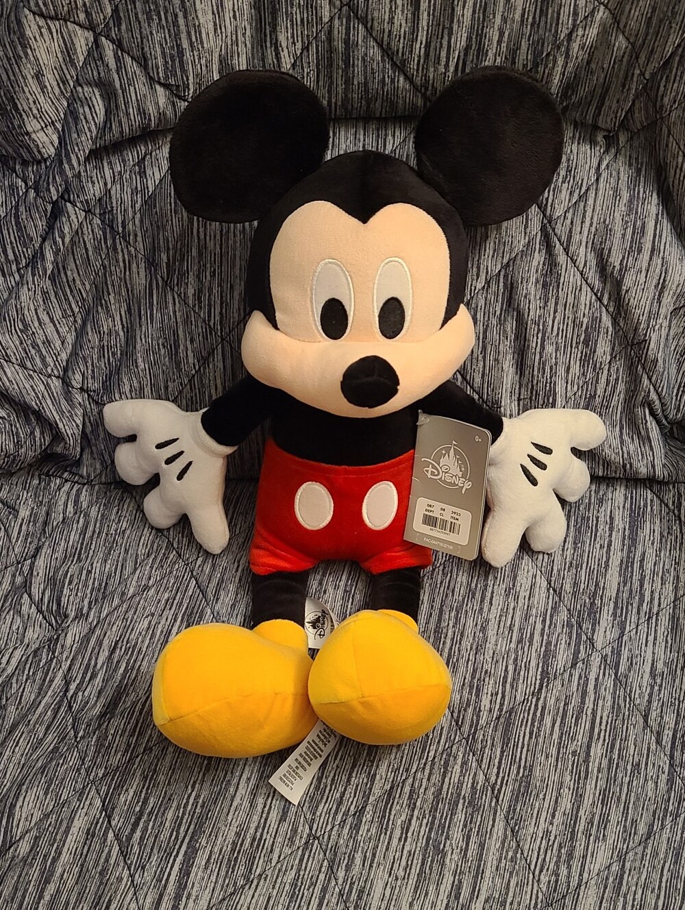 Disney Mickey Mouse Plush - Black, Red, Yellow